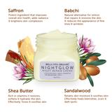 Night Glow Face Cream For Skin Repair, Hydration, Anti Ageing & Dryness Control With Saffron, Babchi, Sandalwood & Shea Butter - 85 gm