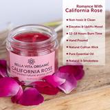Romance with California Rose - Candle by Bella Vita Organic