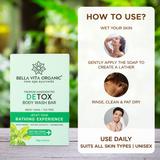 How to use Detox Body Wash Bar Bath Soap With Neem, Basil & Tea Tree, 150 gm