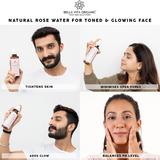 Natural Rose Water for Toned and Glowing Face