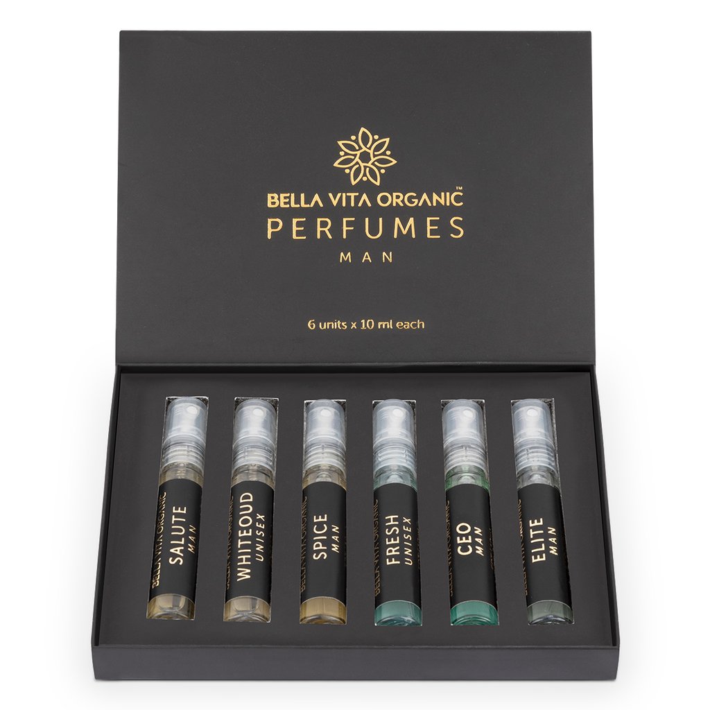 Luxury Perfumes Gift Set for Men - 6x10 ml Sampler Pack