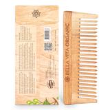 Wide Teeth Wooden Comb for Detangled Hair, Healthy & Dandruff Free Scalp