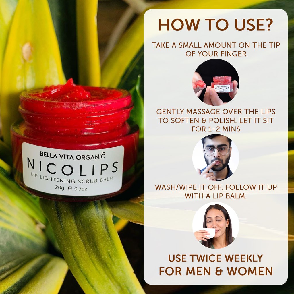 How to use Nicolips Lip Lightening Scrub