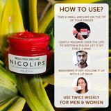 How to use Nicolips Lip scrub