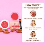 Peach 3 in 1 Tinty for Lips, Cheeks & Eyes for moisturizing & nourishing |Lip Stains & Tints 8 gm