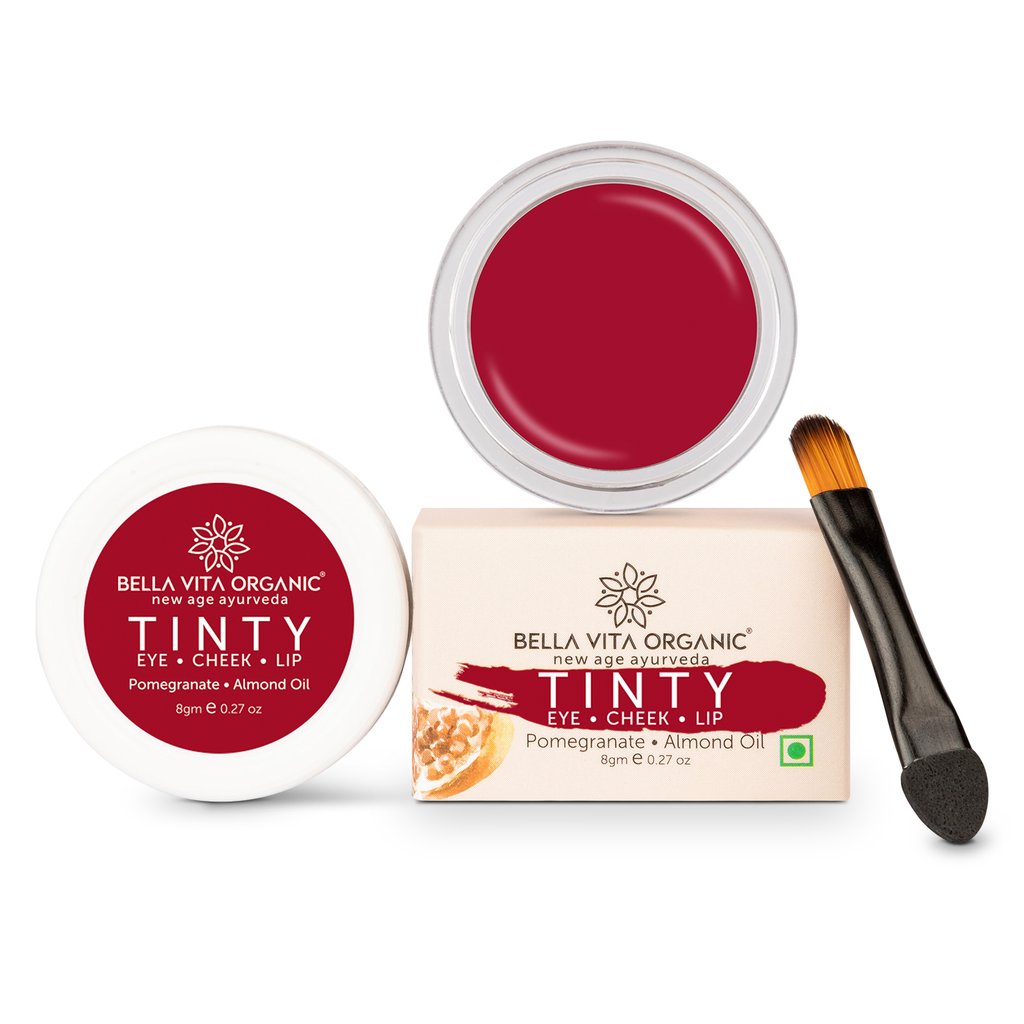 Pomegranate 3 in 1 Tinty for Lips, Cheeks & Eyelids for moisturizing & nourishing|Lip Stains & Ti...
