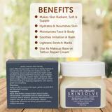 SkinSolve Multi Benefit Face Cream & Body Butter For Dry Skin, Stretch Marks, Tattoo Balm, Rash Relief, Make up Base