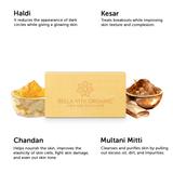 Ingredients of UbtanPlus Body Wash Bar Bath Soap With Haldi, Kesar & Chandan, 150 gm